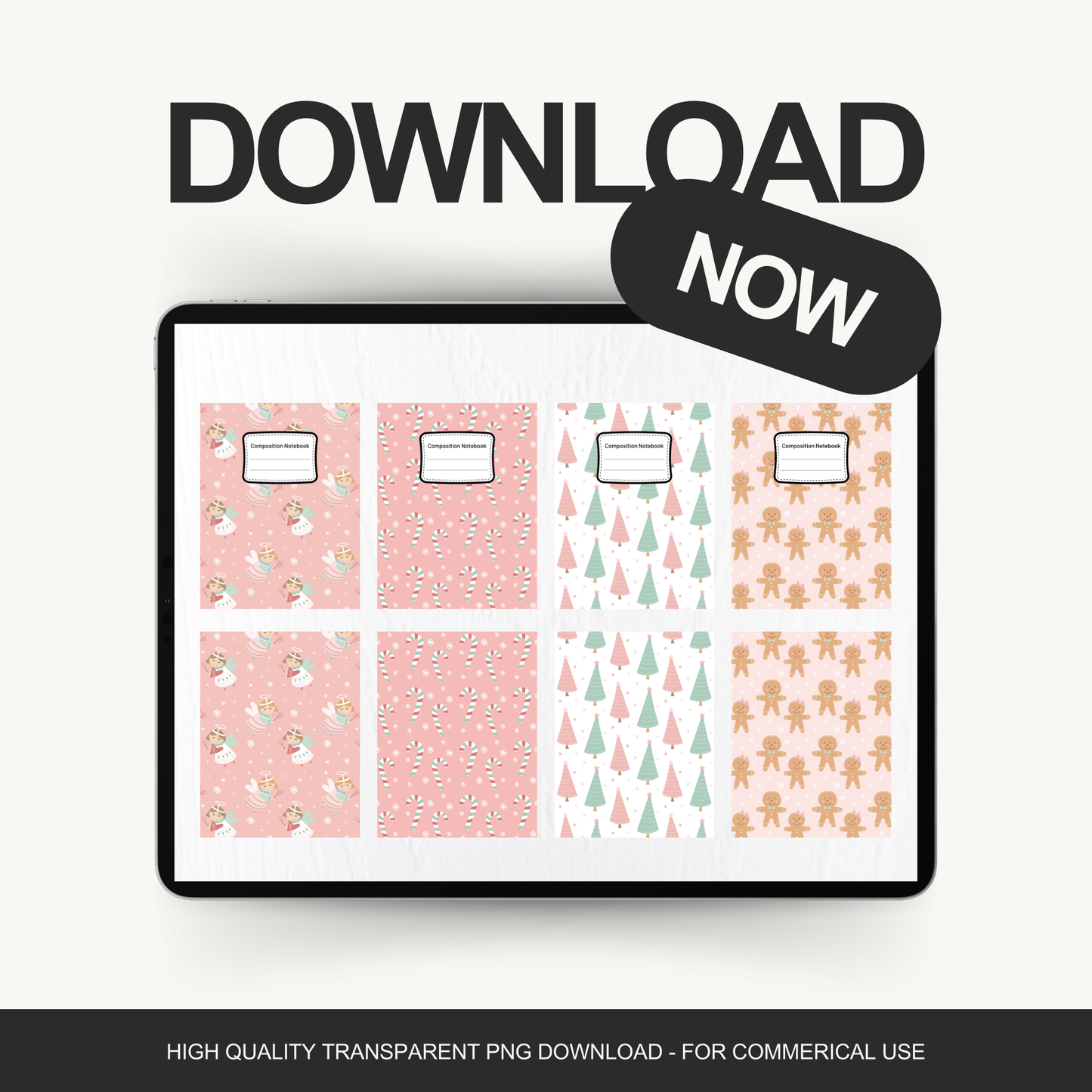 Pink Christmas - Notebook PNG