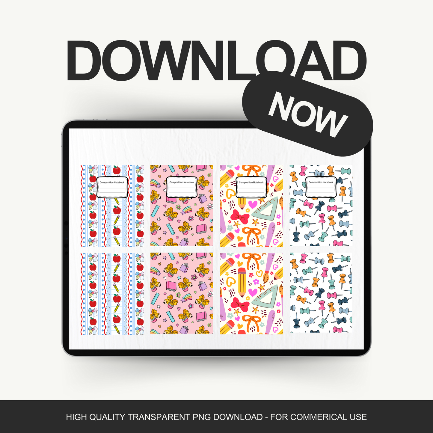 Teacher Trendy - 4 Digital Notebook Cover