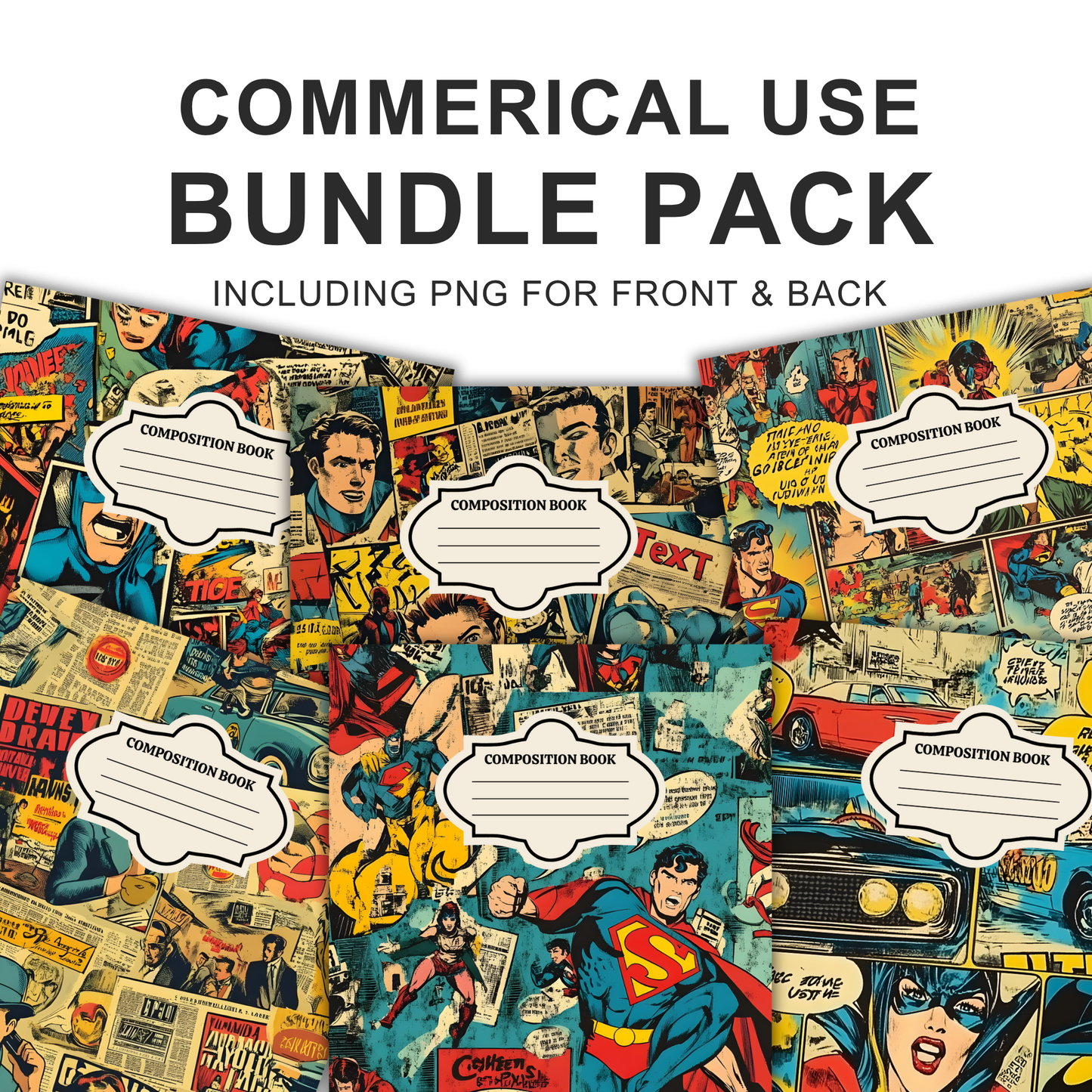 Comic Book - 4 Digital Notebook Cover