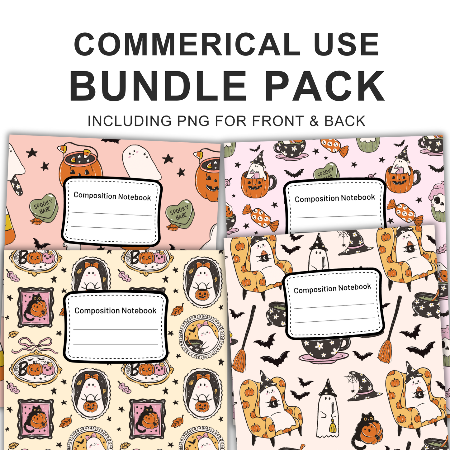 Trendy Halloween - Notebook PNG