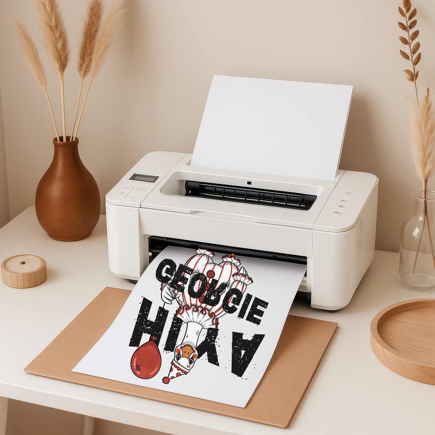 Funny Clown Goose Halloween PNG | Spooky Balloon Costume Clipart for Sublimation