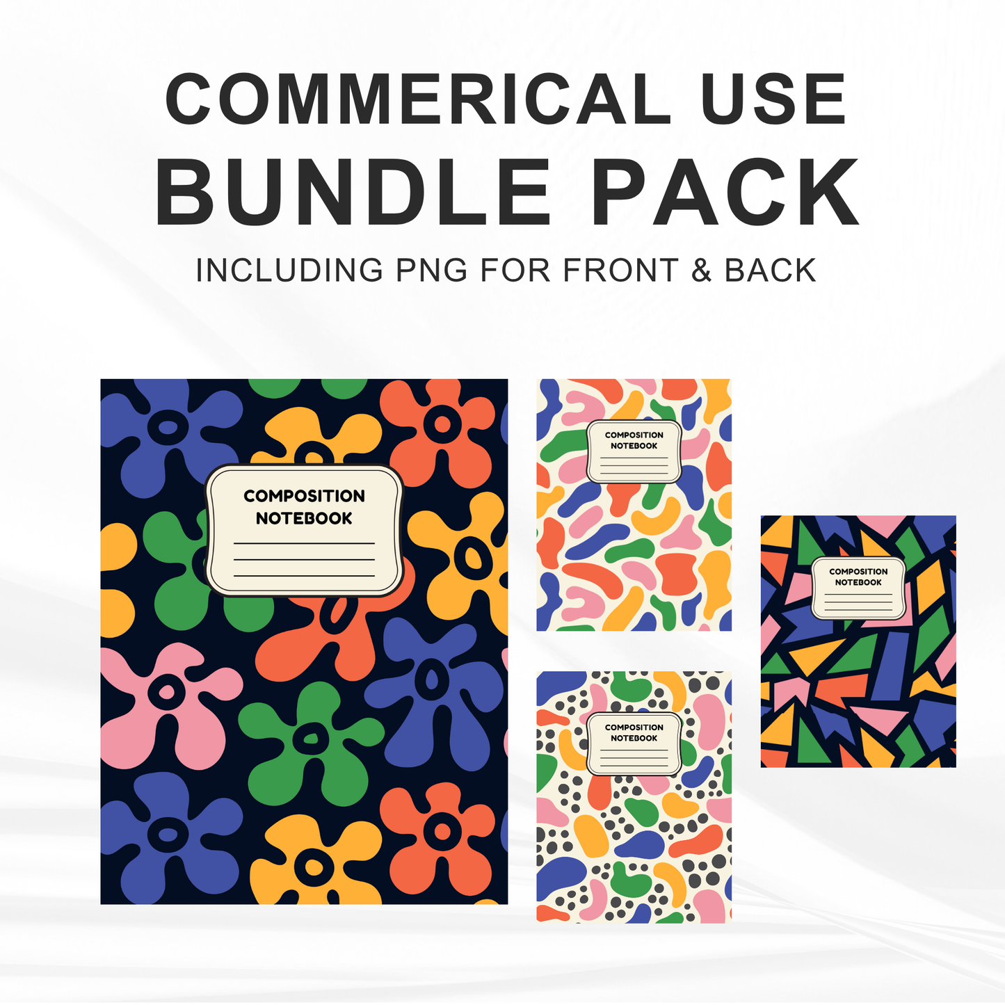 90s Retro - 4 Digital Notebook Covers