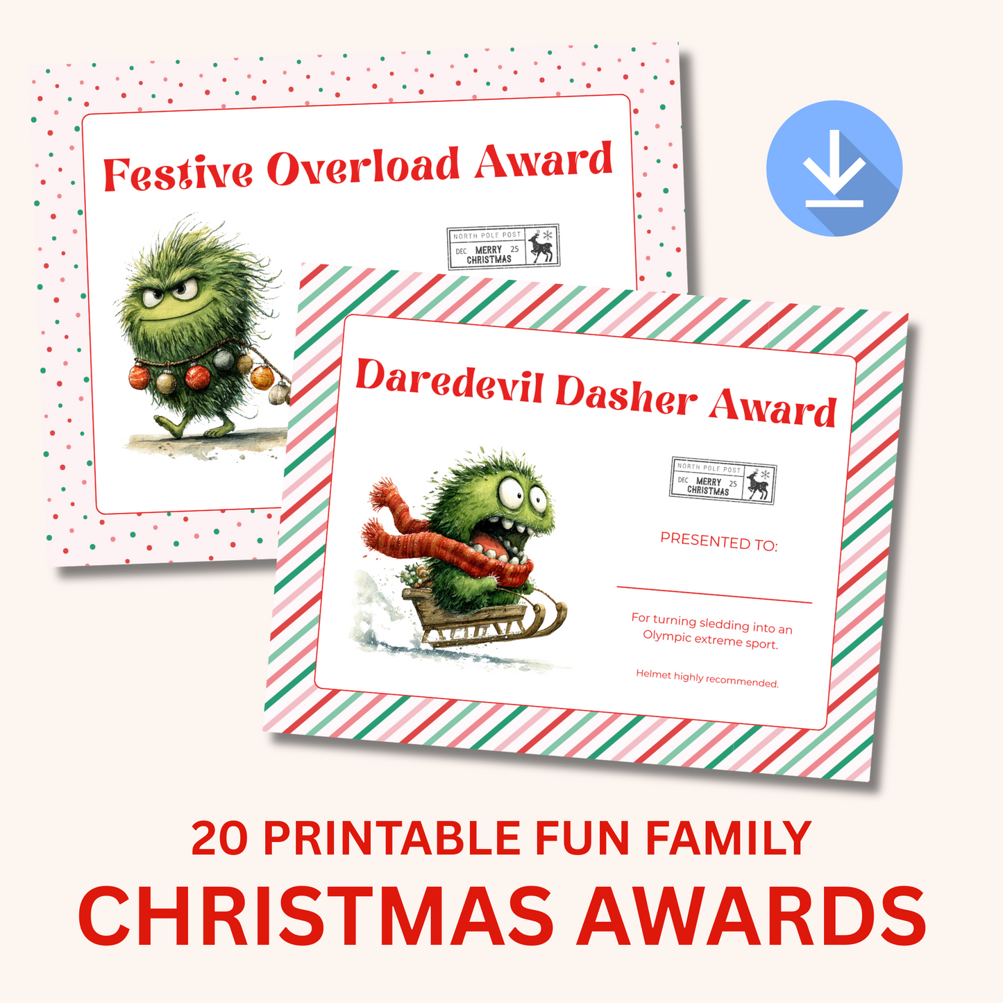 20 Family Christmas Awards – Funny Printable Holiday Certificates