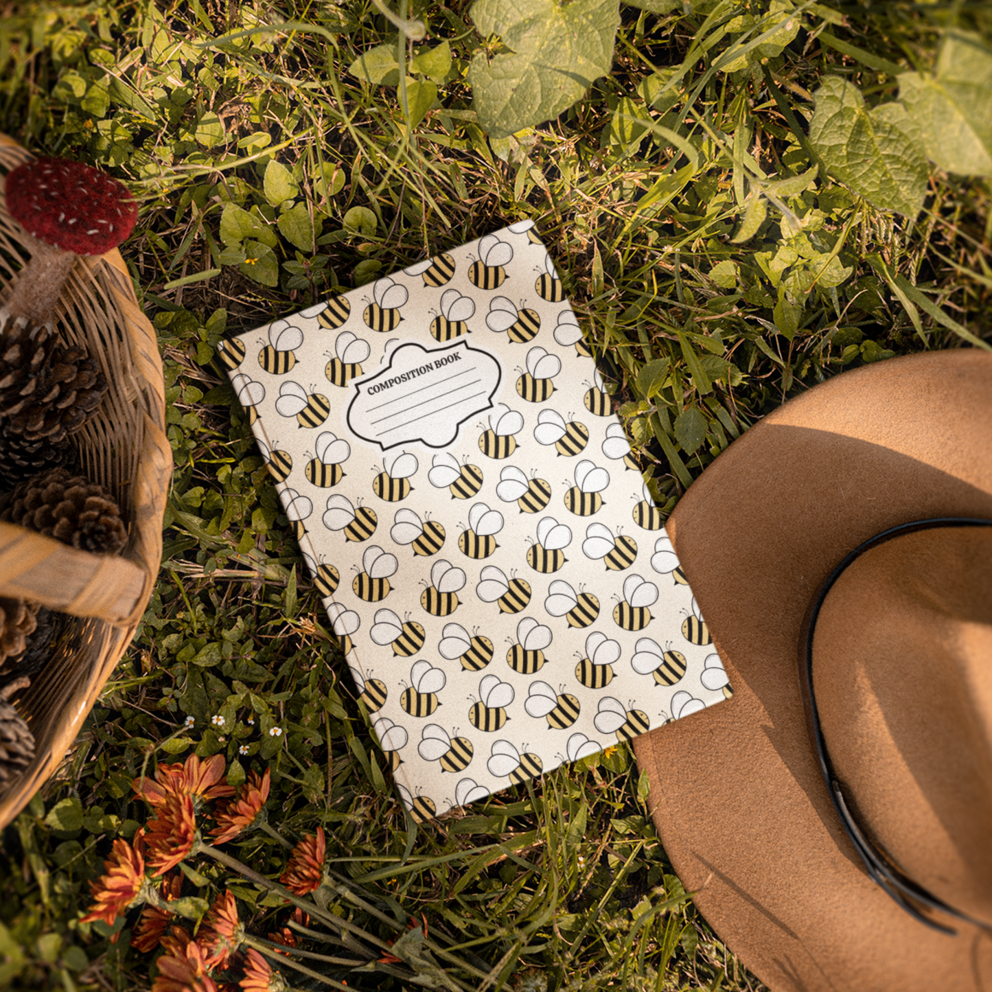 Honey Bees - 4 Digital Notebook Cover