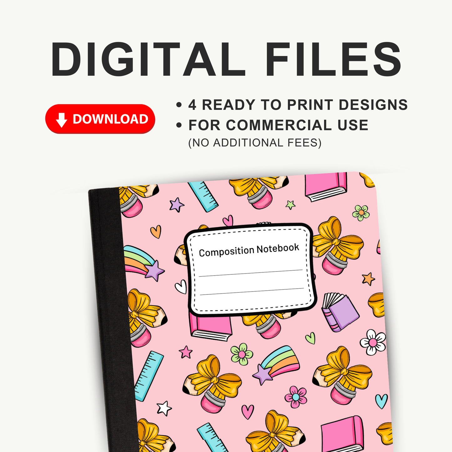 Teacher Trendy - 4 Digital Notebook Cover