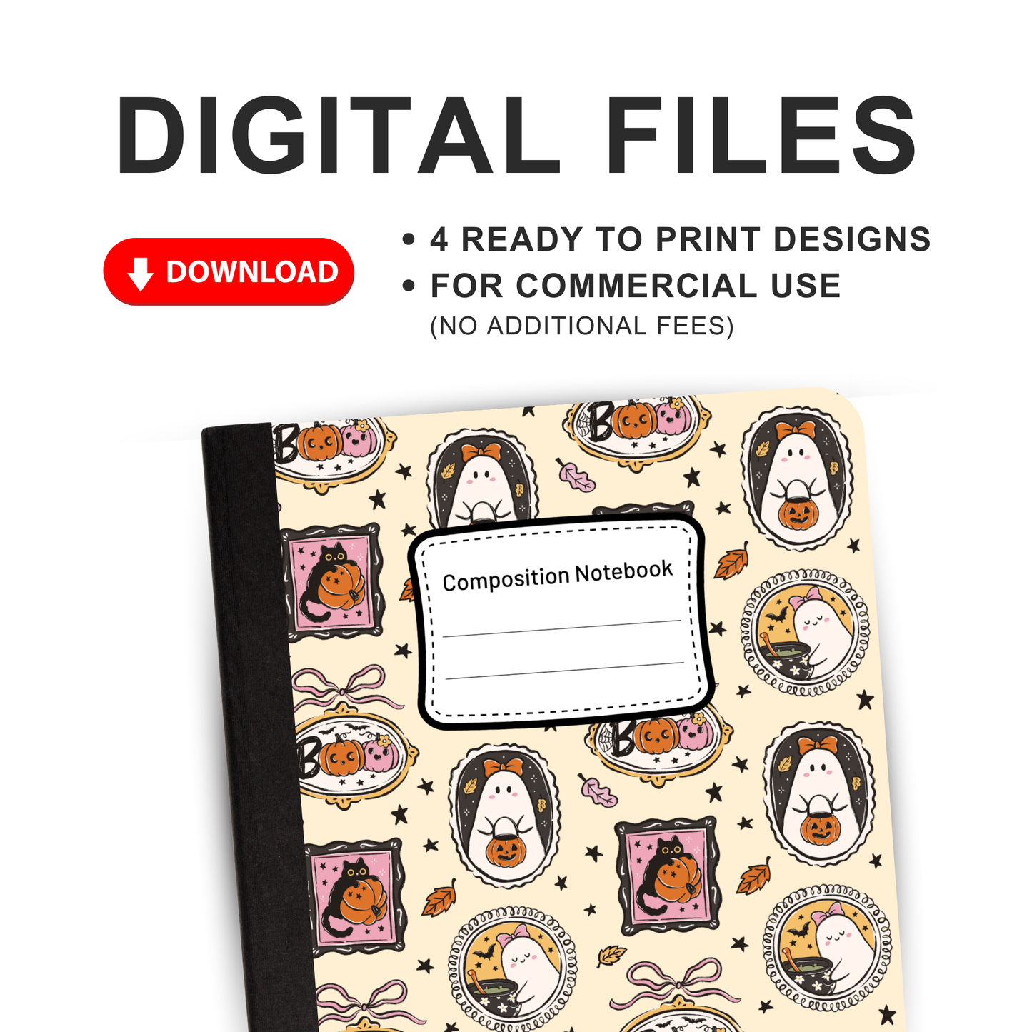 Trendy Halloween - Notebook PNG