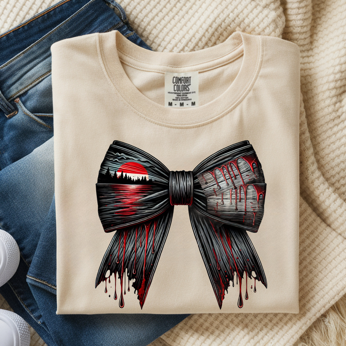 Horror Bow Digital Bundle | 8 Creepy Cute Clipart PNGs