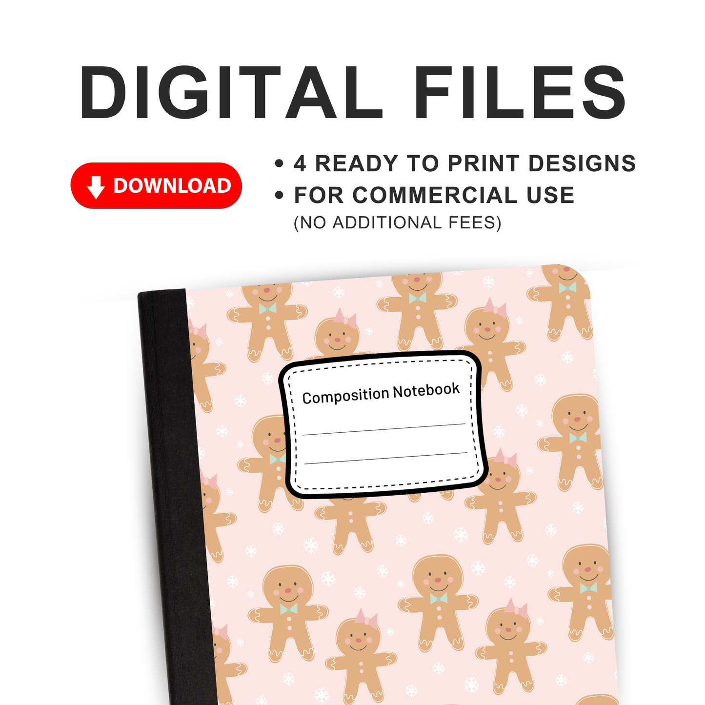 Pink Christmas - Notebook PNG
