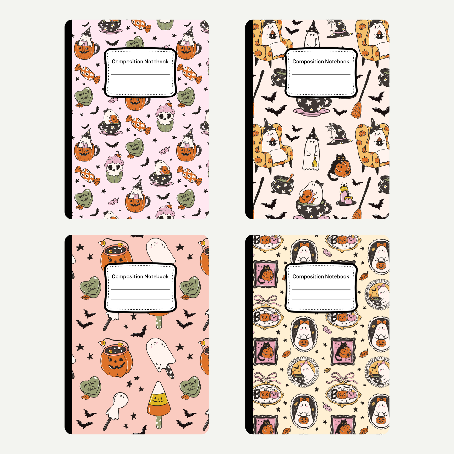 Trendy Halloween - Notebook PNG