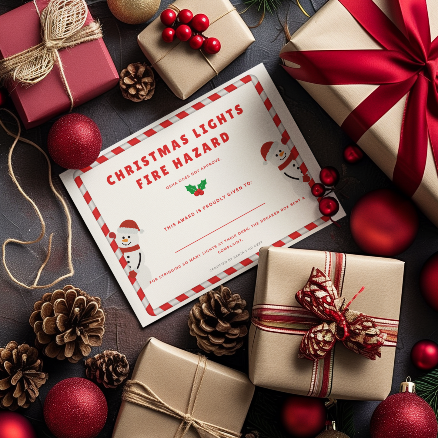 30 Funny Office Christmas Awards – Printable Holiday Party Certificates