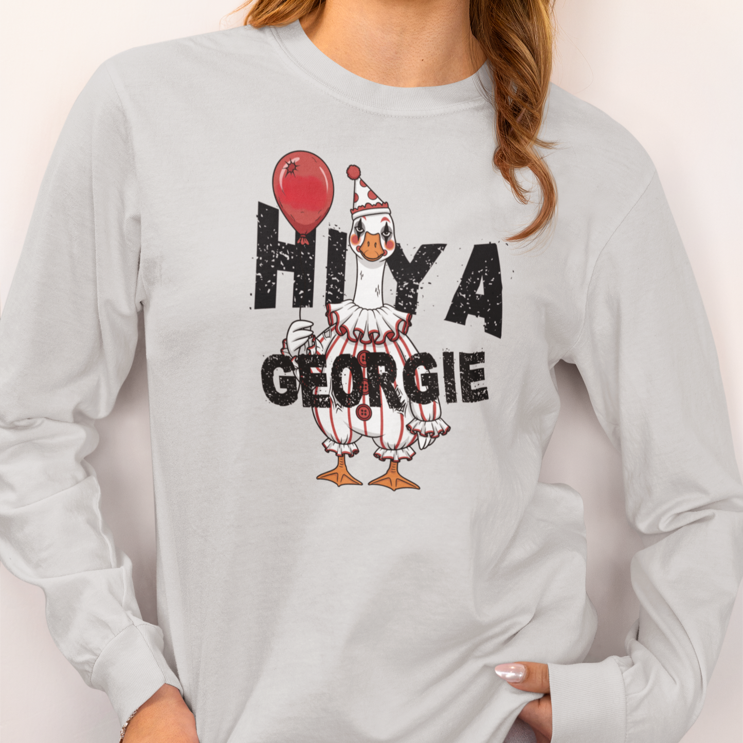 Funny Clown Goose Halloween PNG | Spooky Balloon Costume Clipart for Sublimation