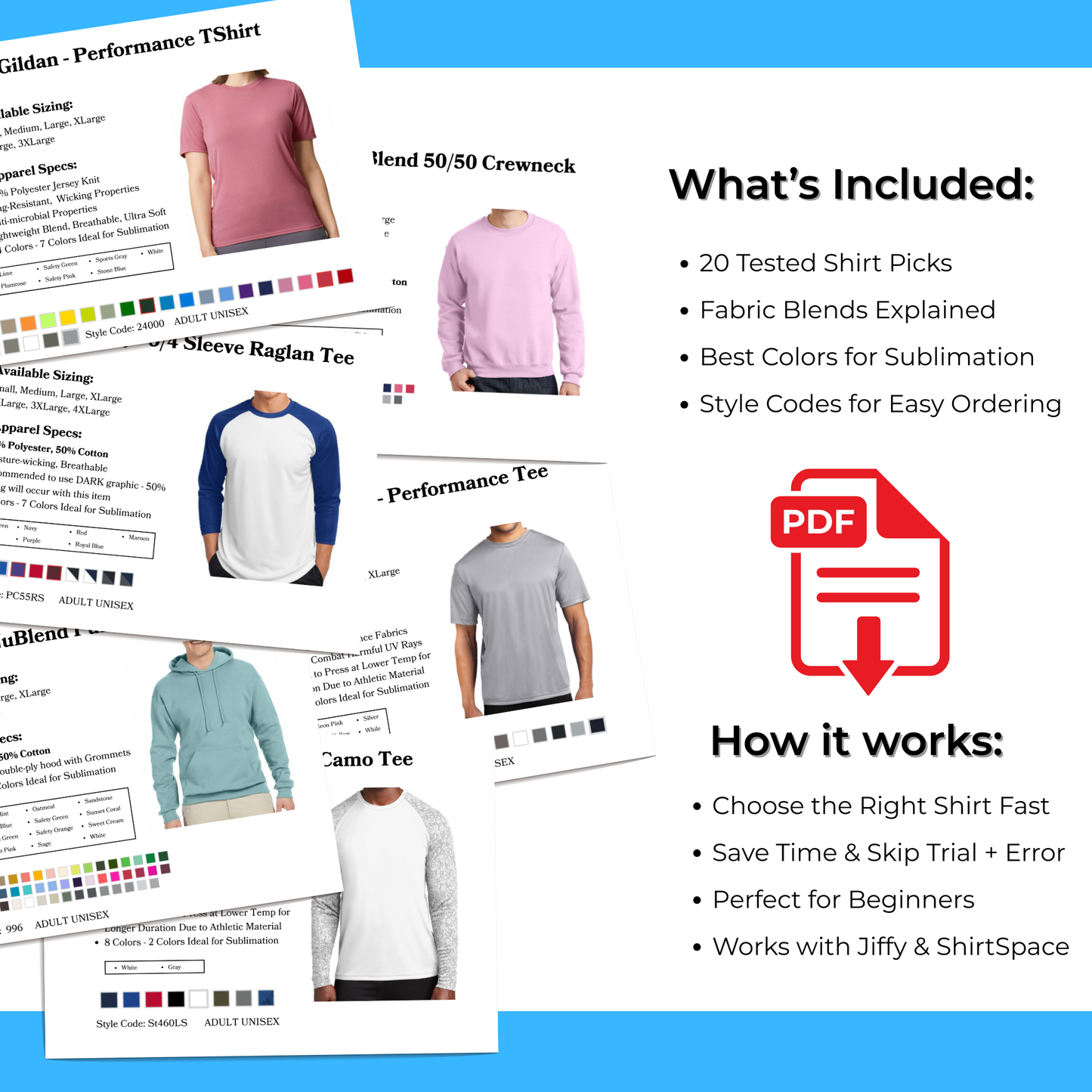 20 Best Shirts for Sublimation | Digital Apparel Guide (PDF Download)