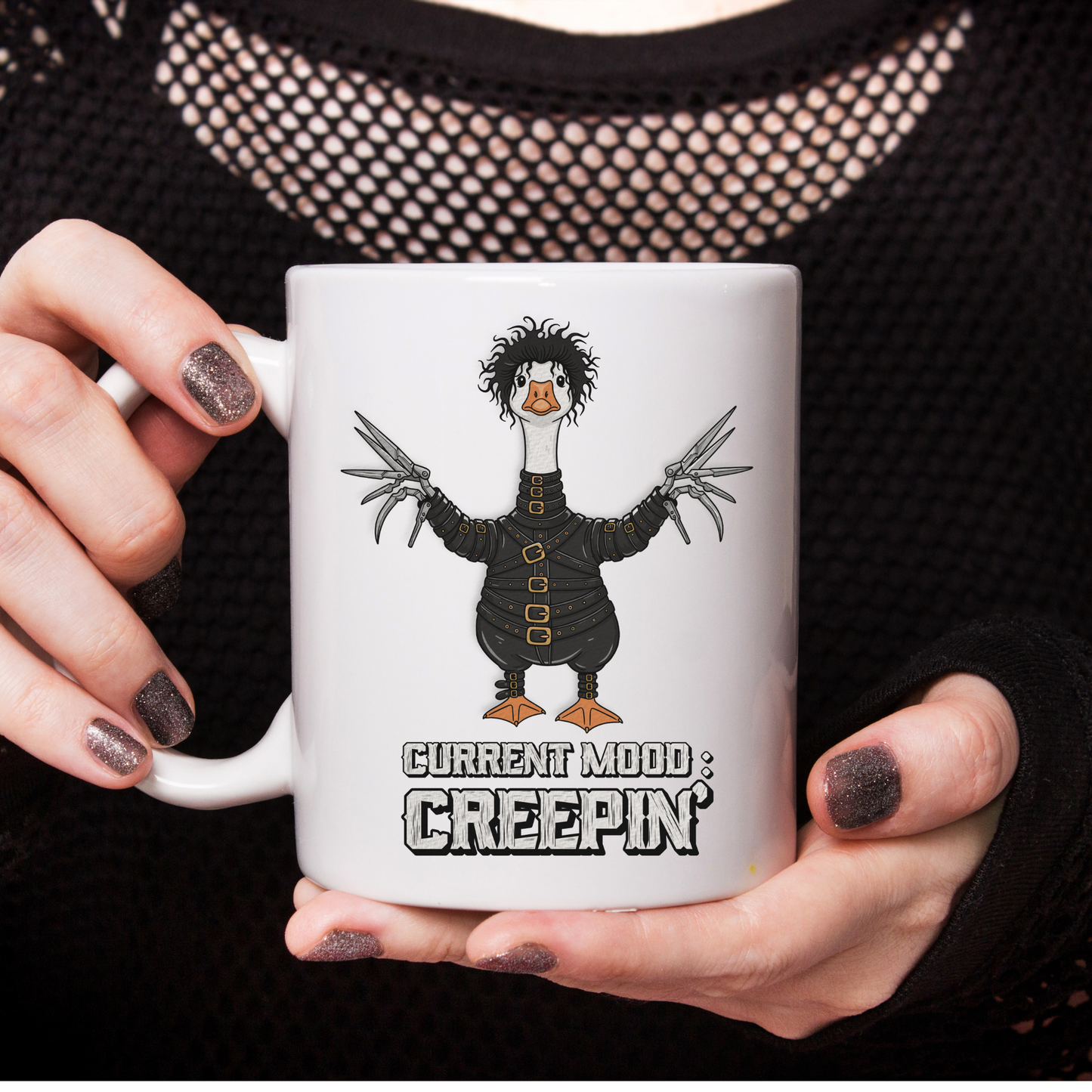 Creepin’ Goose Halloween PNG | Funny Goose Digital Download for Sublimation