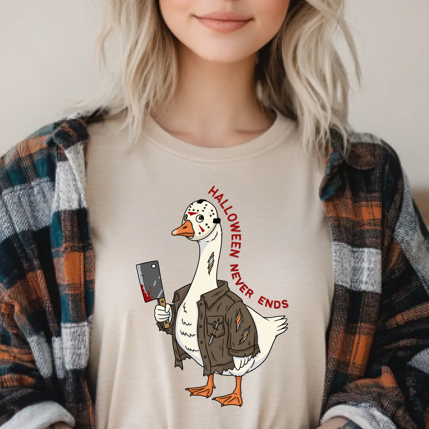 Halloween Goose PNG – Funny “Halloween Never Ends” Goose Digital Download