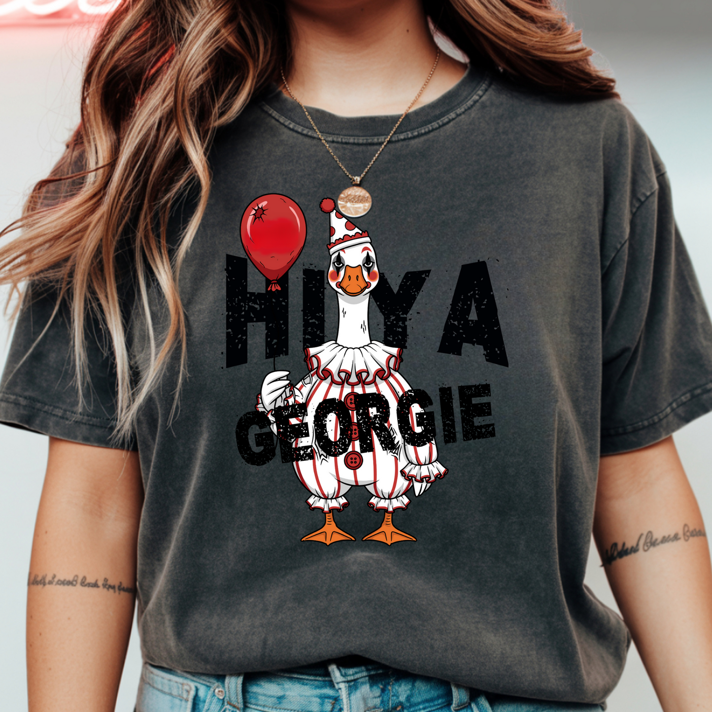 Funny Clown Goose Halloween PNG | Spooky Balloon Costume Clipart for Sublimation