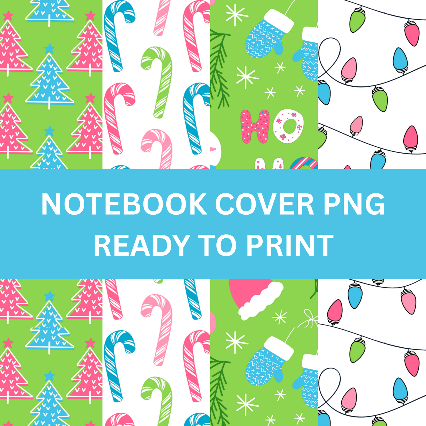 Bright Christmas - 4 Digital Notebook Cover