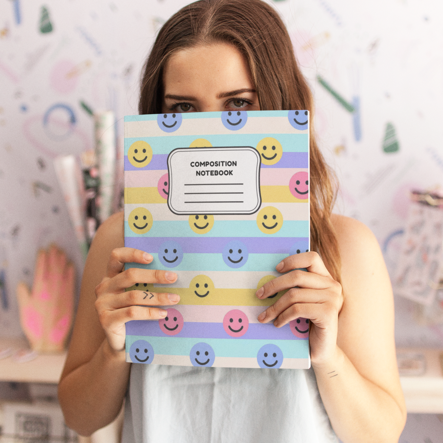 Retro Smile - 4 Digital Notebook Cover