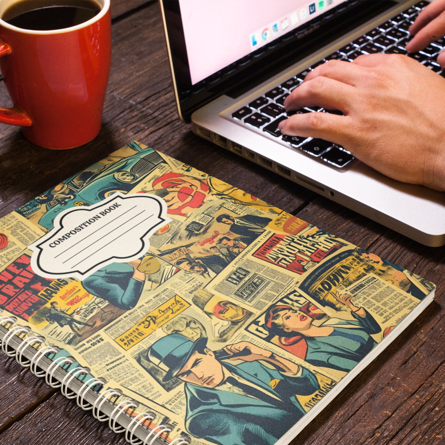 Comic Book - 4 Digital Notebook Cover