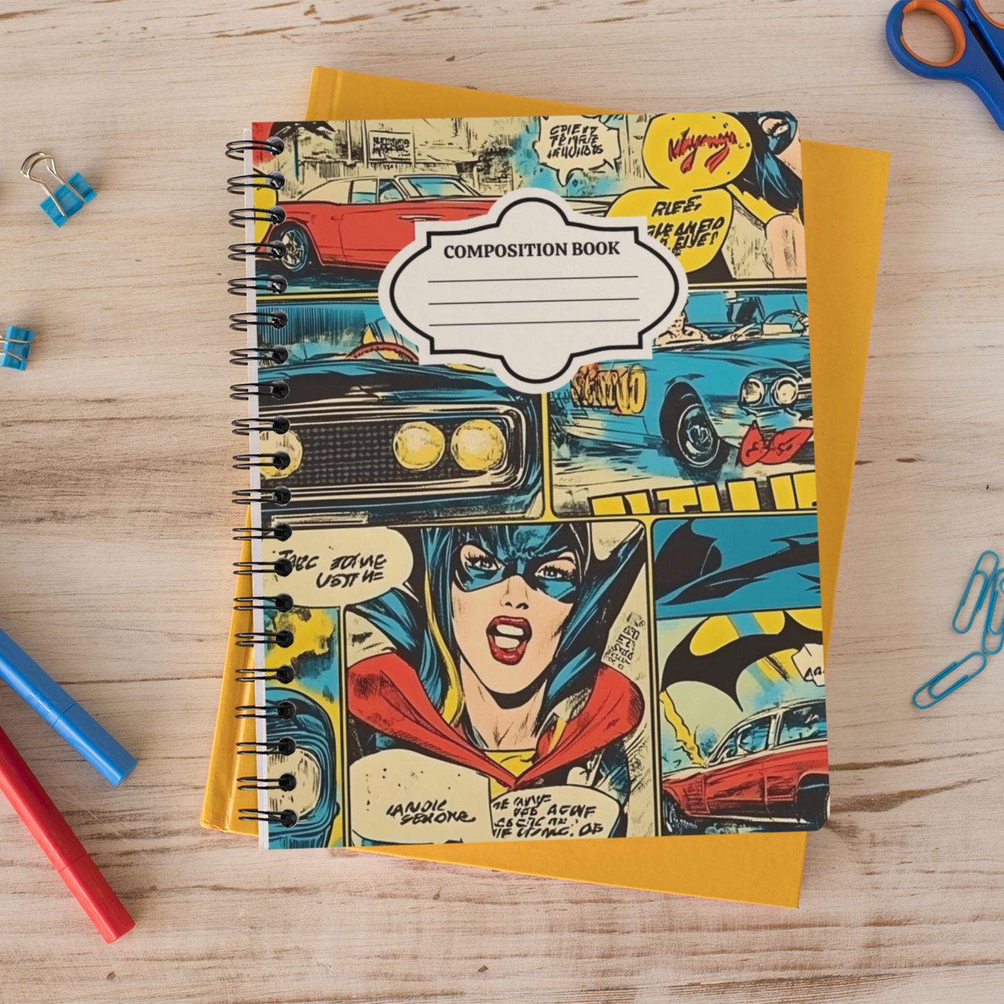 Comic Book - 4 Digital Notebook Cover