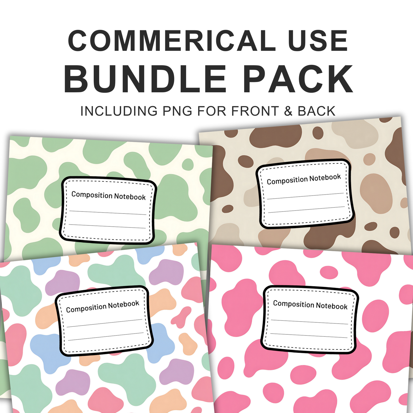 Cow Print - 4 Digital Notebook Cover