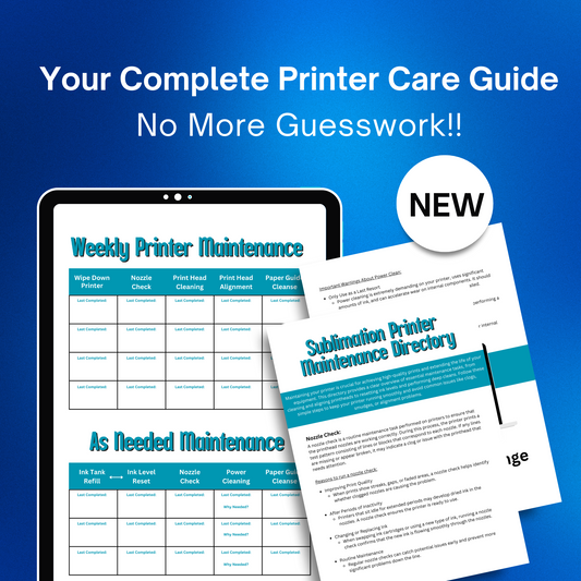 Sublimation PRINTER MAINTENANCE Guide for EcoTank Printers + BONUS Checklist