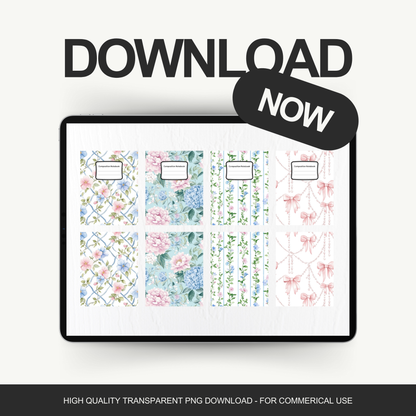 Soft Pastel - 4 Digital Notebook Cover