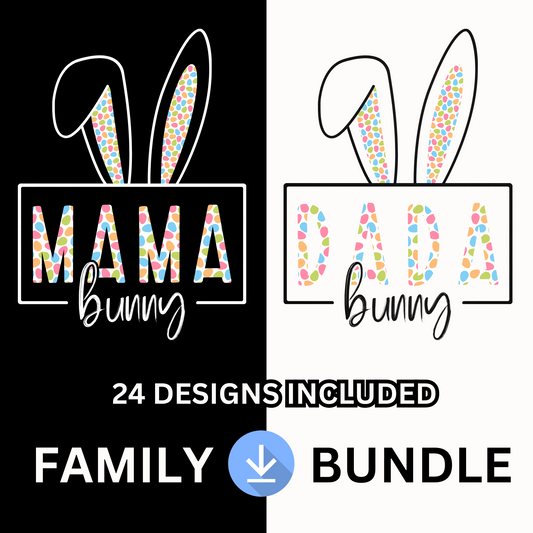 Easter Family Matching Bundle - 24 Designs Included