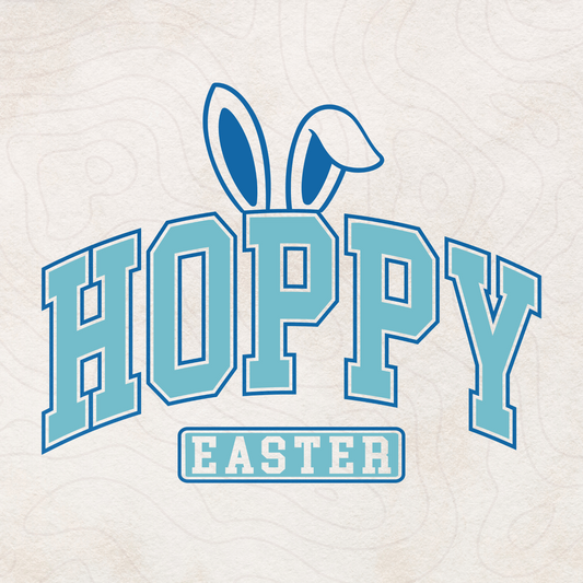 Hoppy Easter Bunny Ears SVG & PNG – Easter Digital Download for Sublimation & Cricut
