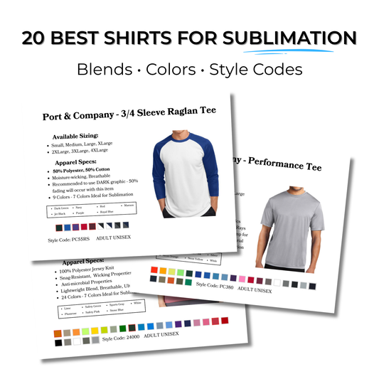 20 Best Shirts for Sublimation | Digital Apparel Guide (PDF Download)