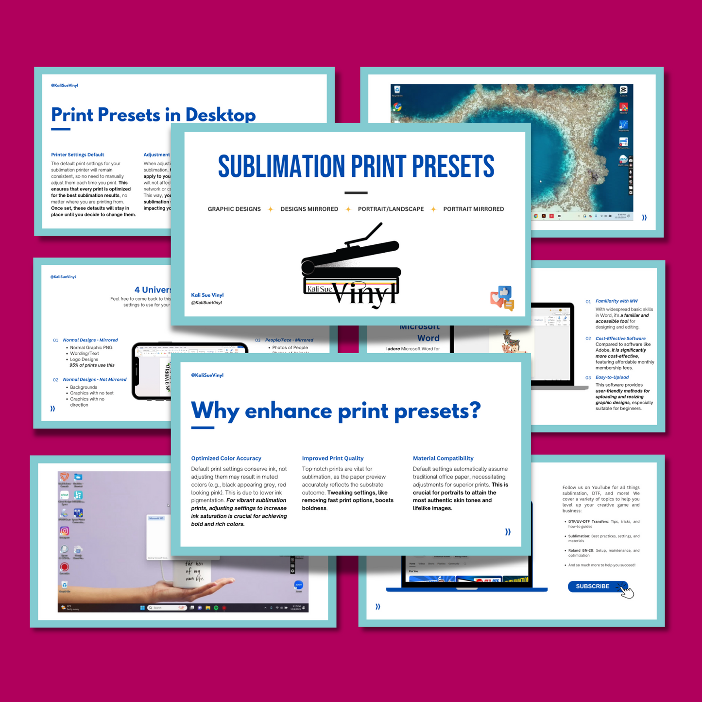 Sublimation CUSTOM PRINT SETTINGS Guide: 4 Saved Presets for Word + Default Settings Tutorial