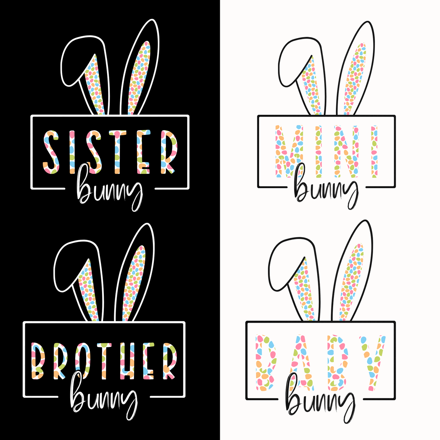 Easter Family Matching Bundle - 24 Designs Included