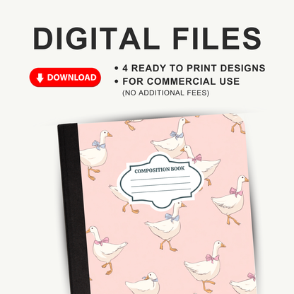 Vintage Goose - 4 Digital Notebook Cover