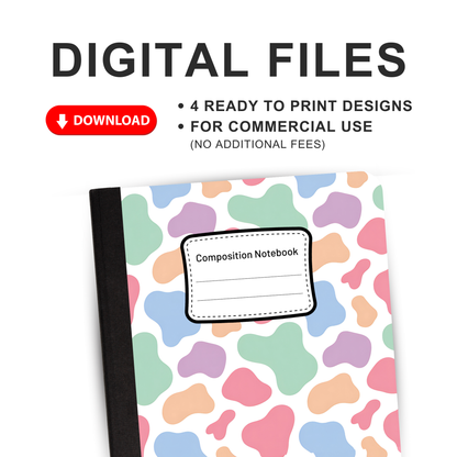 Cow Print - 4 Digital Notebook Cover