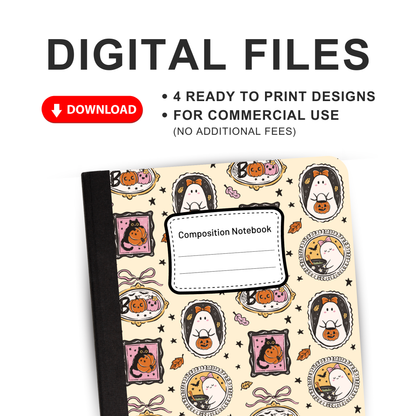 Trendy Halloween - Notebook PNG