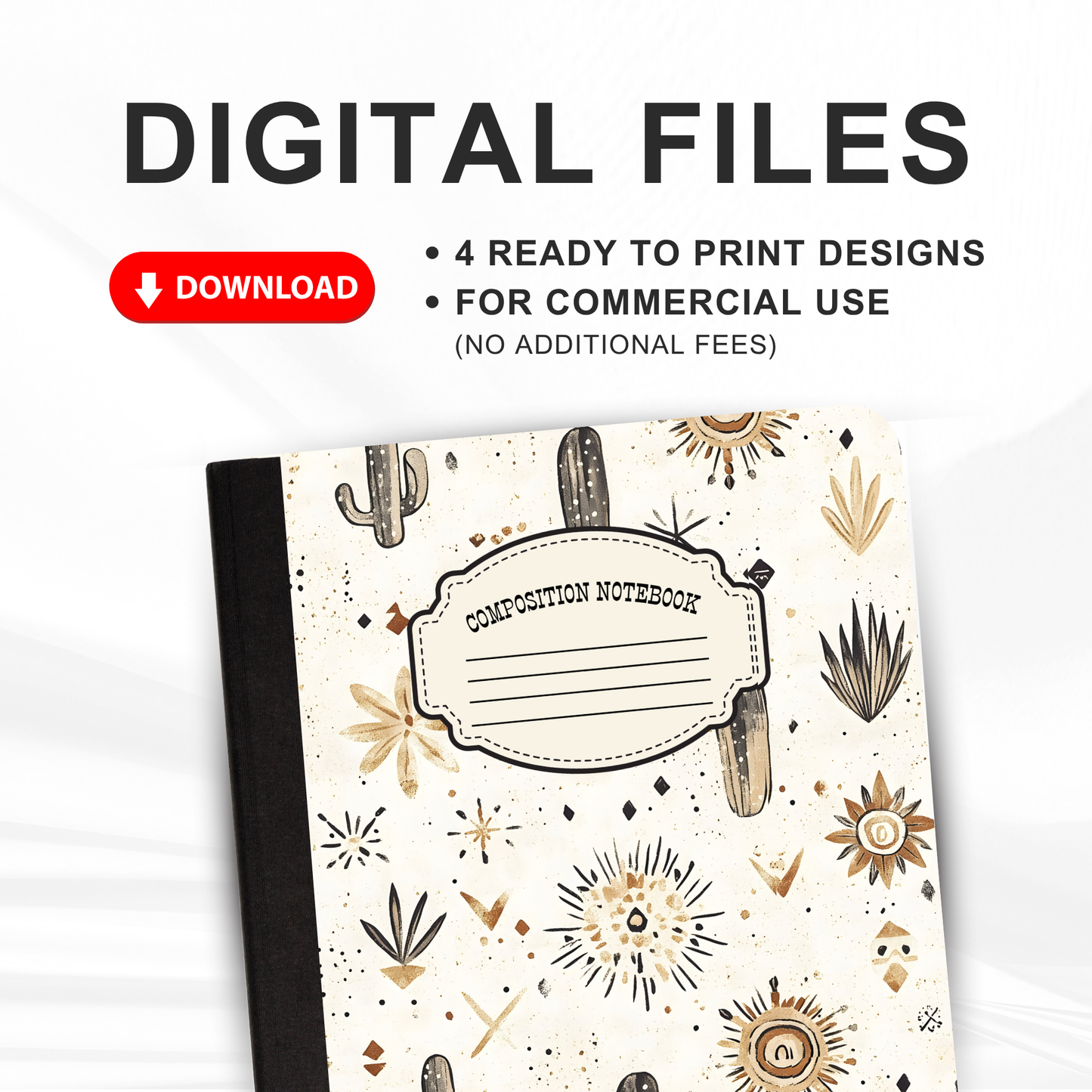 Western - 4 Digital Notebook Cover