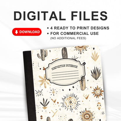 Western - 4 Digital Notebook Cover