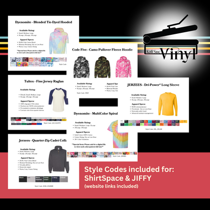 Consultation Cards DTF TRANSFERS - 20 Printable Apparel Consultation Cards for Custom Creators