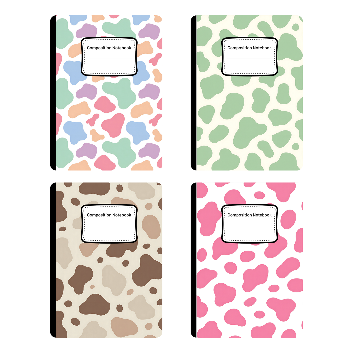 Cow Print - 4 Digital Notebook Cover
