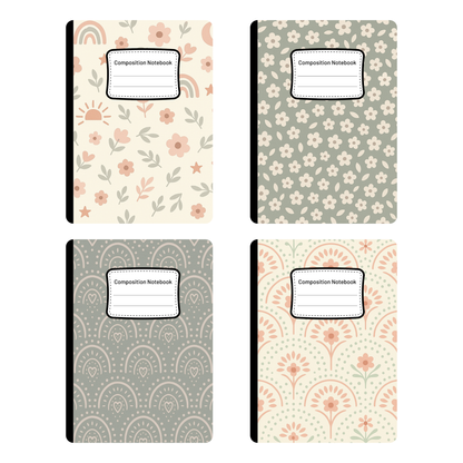 Boho Pastel - 4 Digital Notebook Cover
