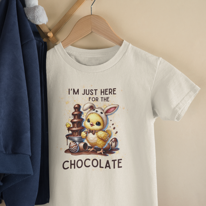I’m Just Here for the Chocolate - Easter Chick Digital PNG for Sublimation & Printing