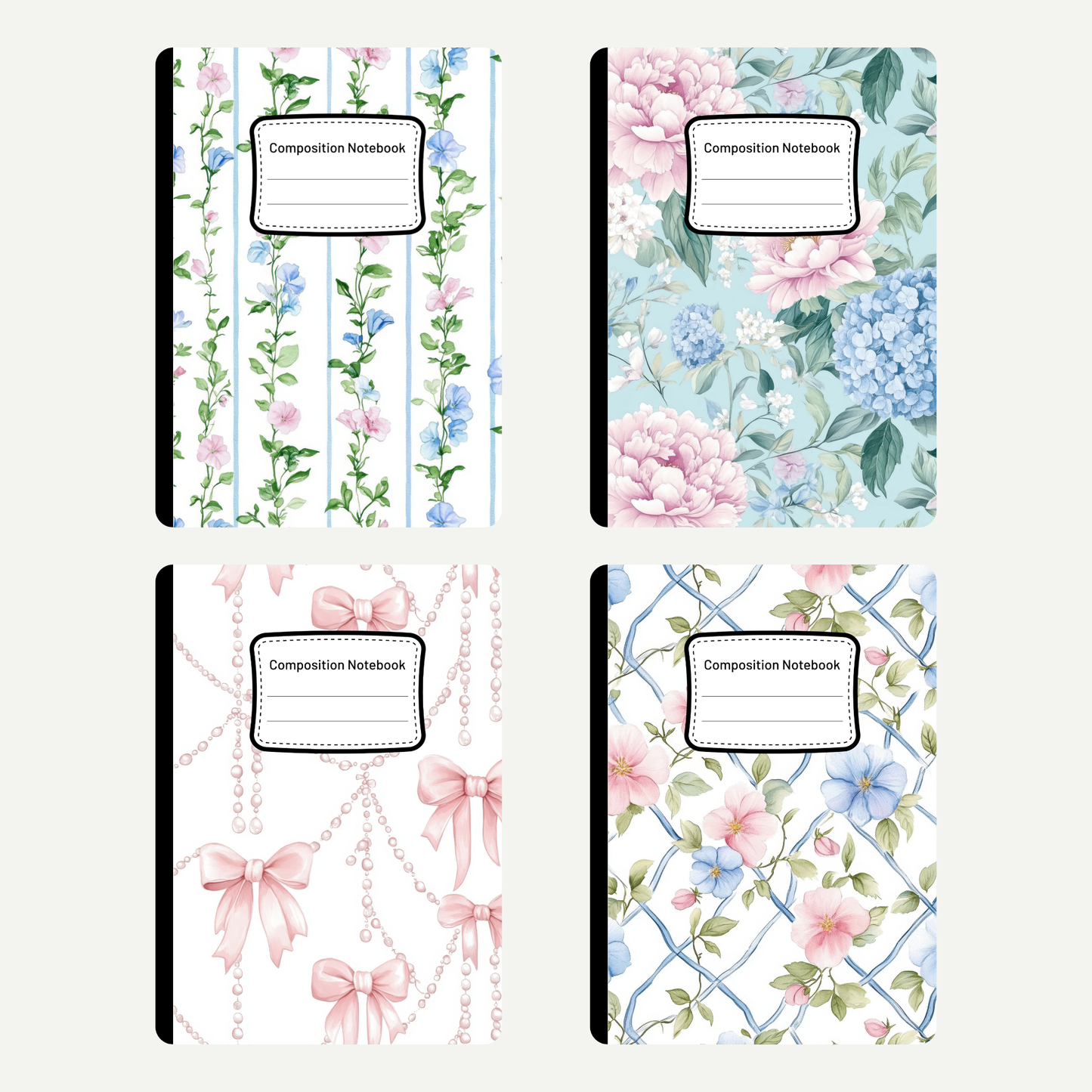 Soft Pastel - 4 Digital Notebook Cover
