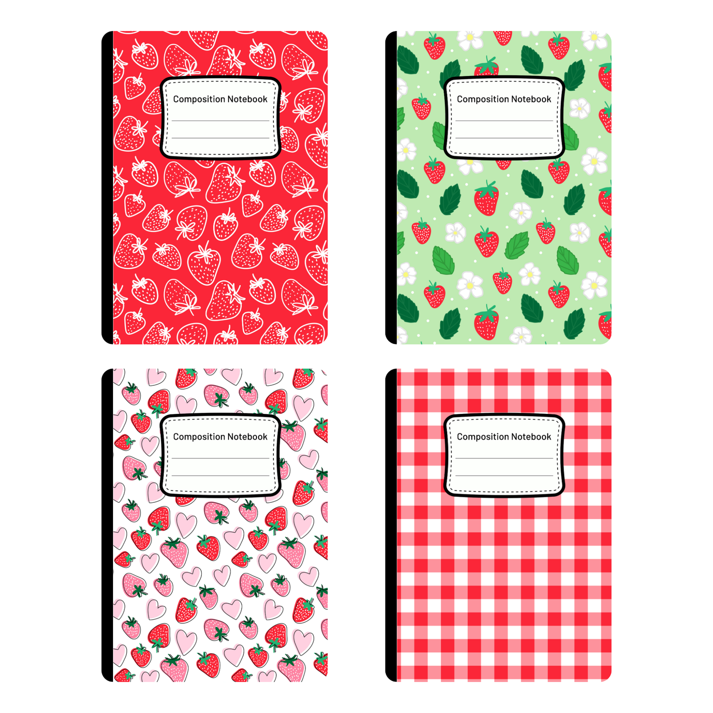 Strawberry - 4 Digital Notebook Cover