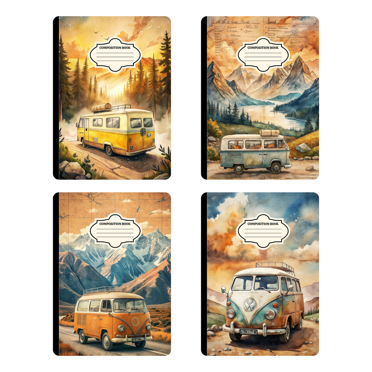 Van Travel - 4 Digital Notebook Cover