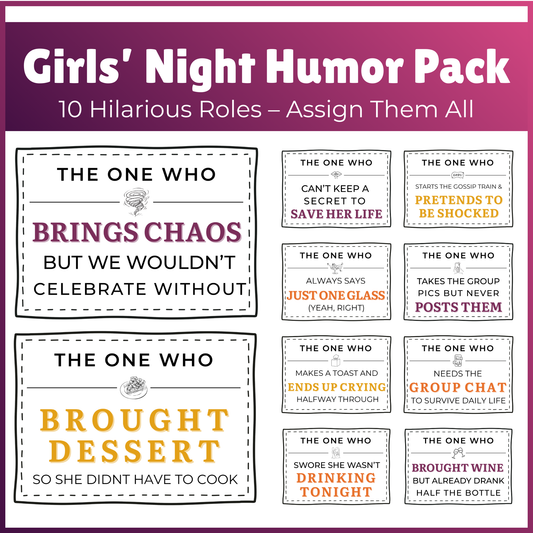 Girls’ Night Crew PNG Bundle – 10 Funny Adult Humor Designs