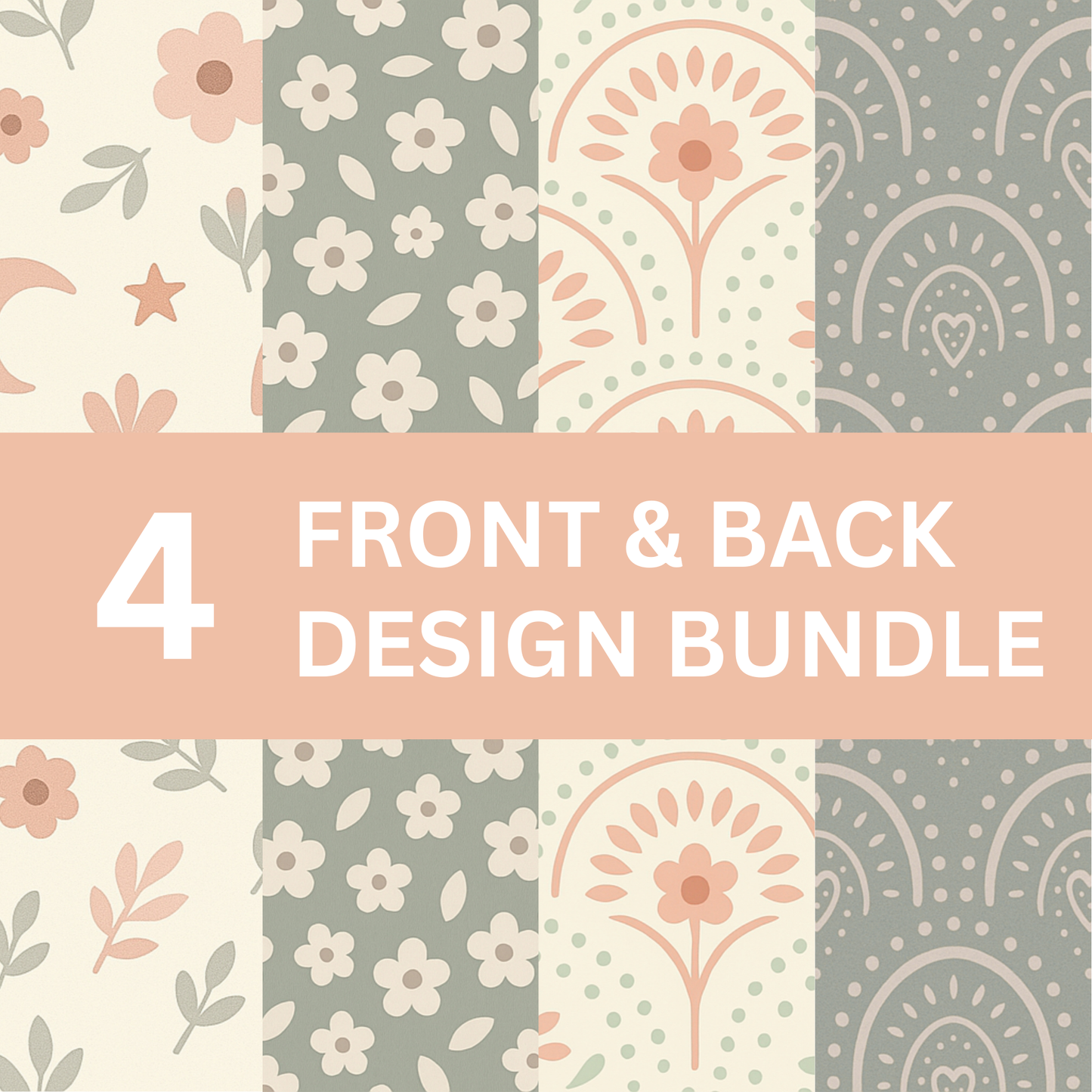 Boho Pastel - 4 Digital Notebook Cover
