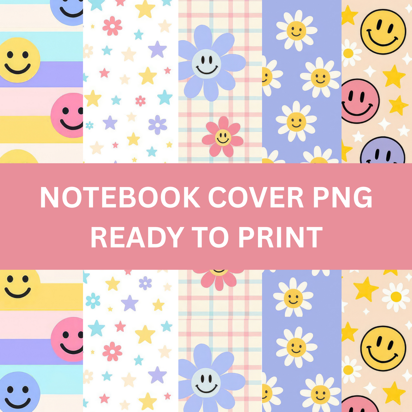 Retro Smile - 4 Digital Notebook Cover