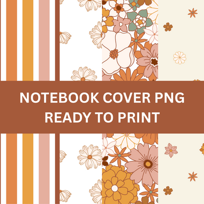 Floral Boho - 4 Digital Notebook Cover