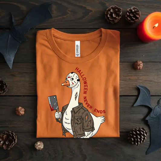 Funny horror goose clipart for Halloween