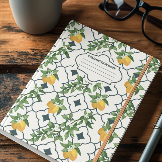 Classy Lemons - 4 Digital Notebook Cover