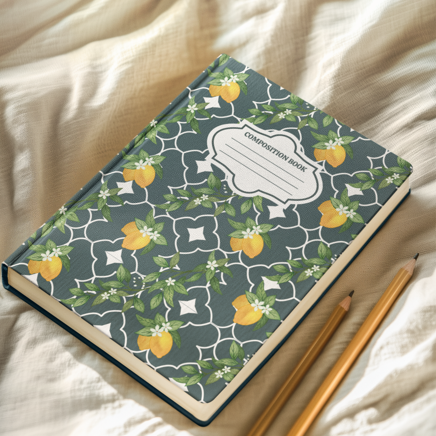 Classy Lemons - 4 Digital Notebook Cover
